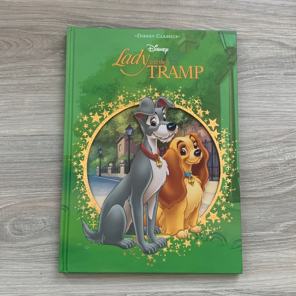 Disney classics Lady and the Tramp hardcover book Disney classic vintage